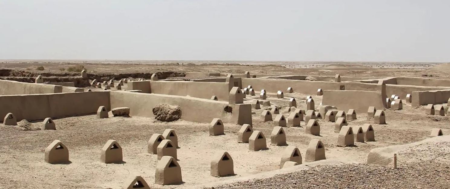 Located at the junction of Bronze Age trade routes crossing the Iranian plateau, the remains of the mud brick city of Shahr-i Sokhta bear witness to the emergence of the first complex societies in eastern Iran. Founded around 3200 BCE, the city was populated during four main periods up to 1800 BCE, during which time there developed several distinct areas within the city. These include a monumental area, residential areas, industrial zones and a graveyard.